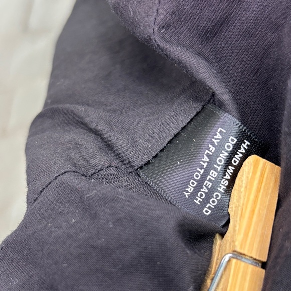 Black Military-Style Button Front Knitted Blazer - Picture 9 of 14